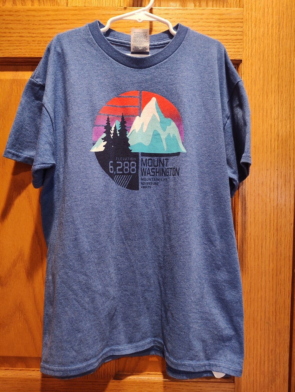 Youth Large Mt. Washington Graphic Tee - Blue